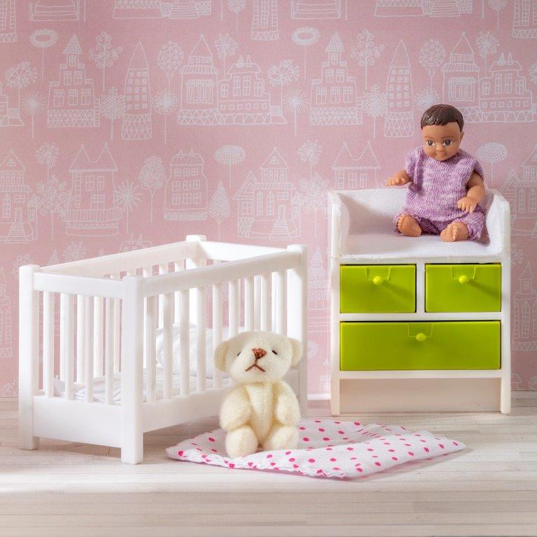 Lundby Crib & Change Table
