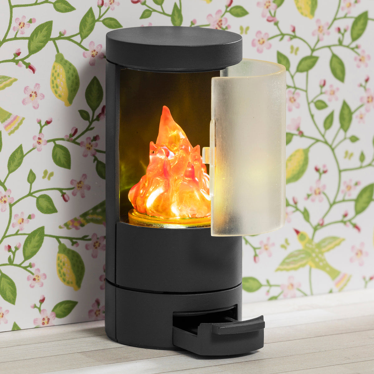 Lundby Dolls House Fireplace Set Button Battery Operated Lundby