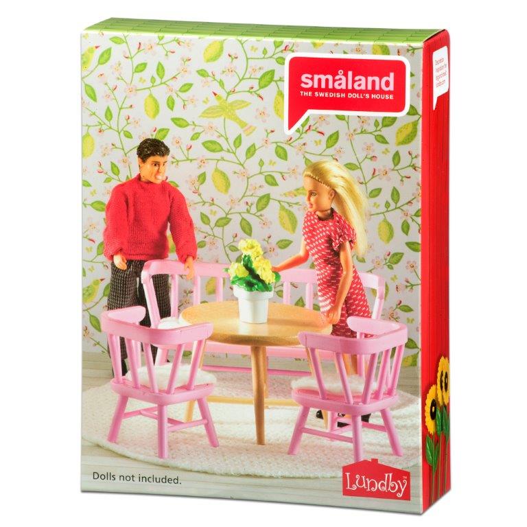 Lundby Dolls House - Kitchen Furniture Set, Pink