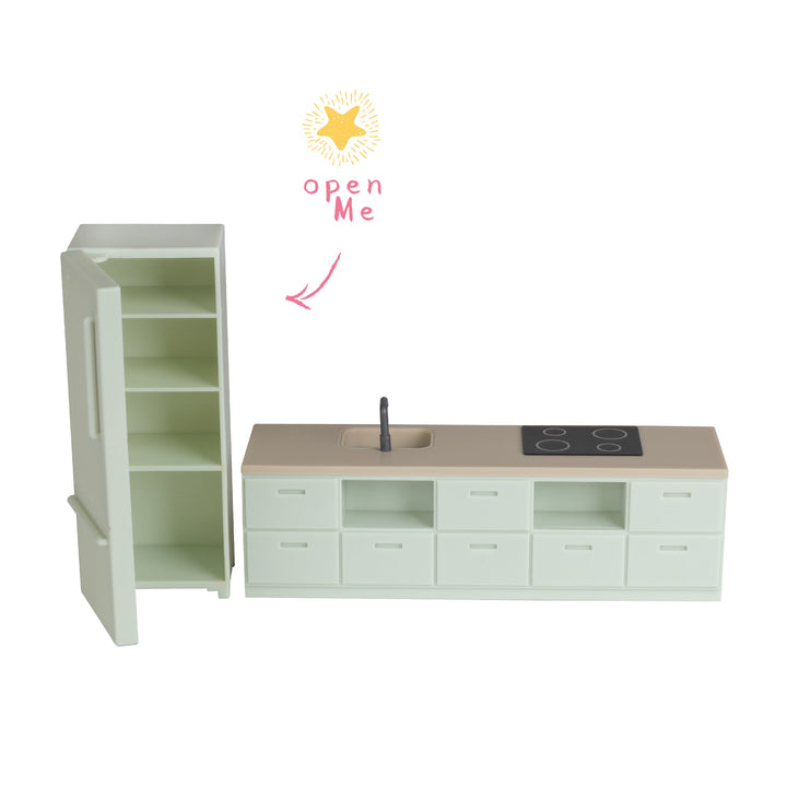 Lundby Doll House Furniture - Basic Kitchen Set