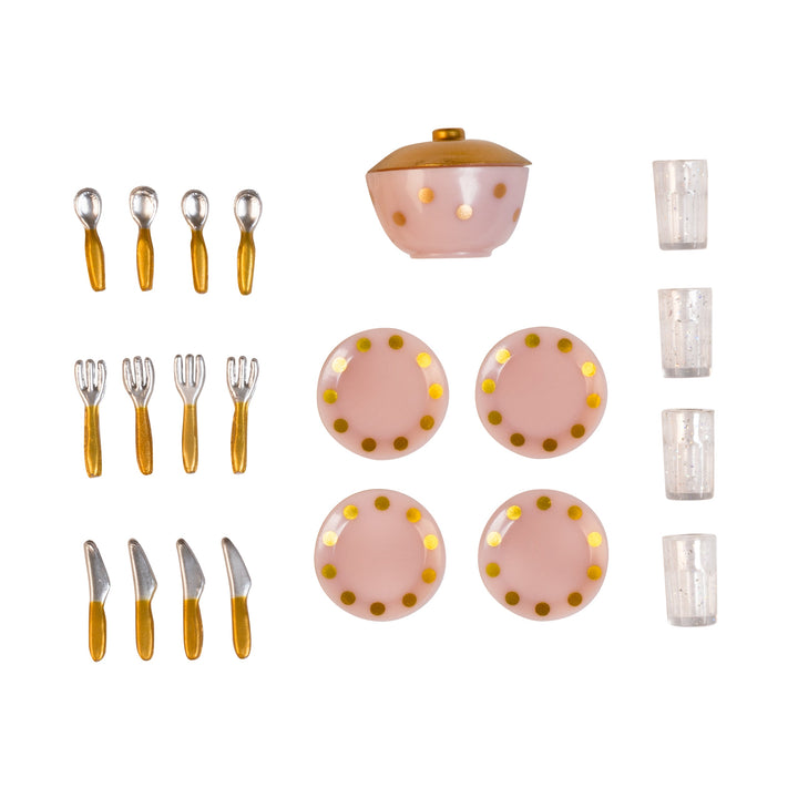 Lundby Doll House Furniture - Dinner Set Accessories