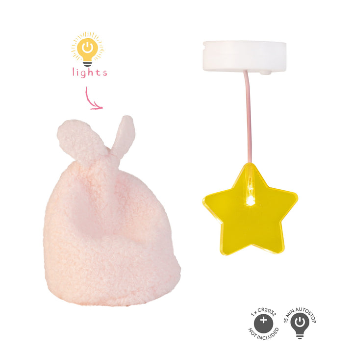 Lundby Doll House Accessories - Star Ceiling Lamp &amp; Beanbag Set