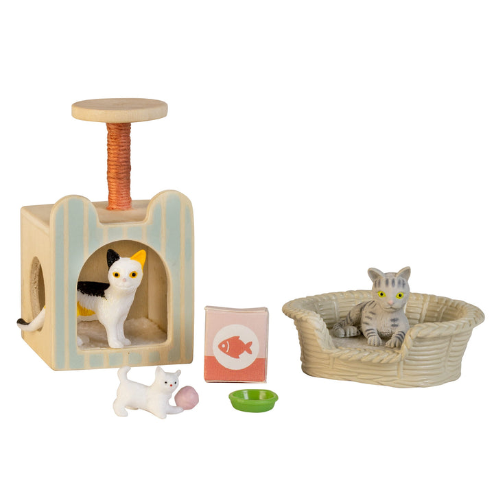 Lundby Doll House Pet - Cat Set, 8 pcs