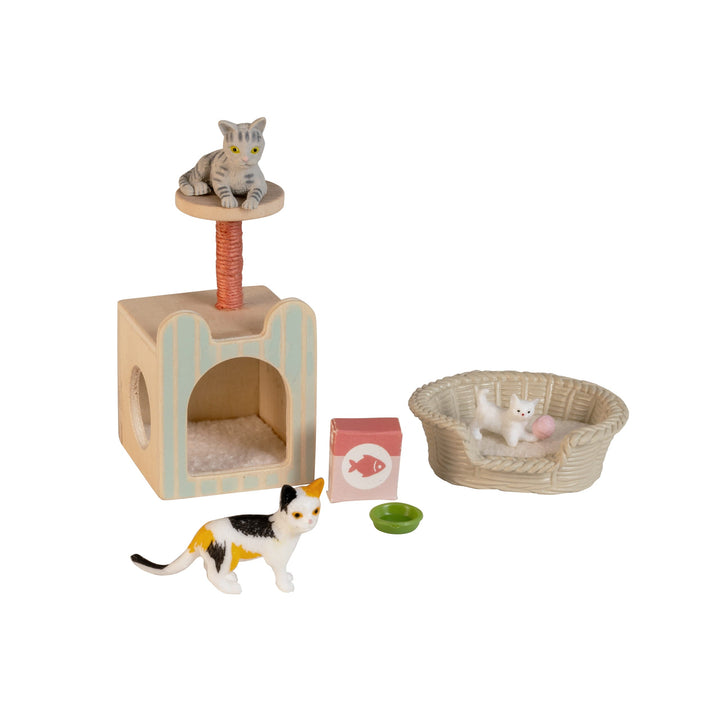 Lundby Doll House Pet - Cat Set, 8 pcs