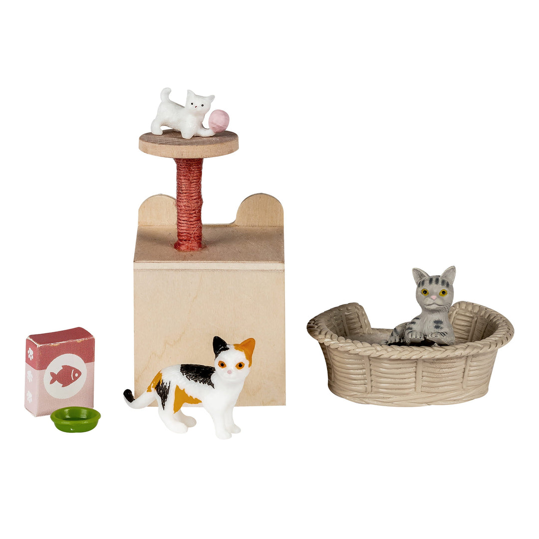 Lundby Doll House Pet - Cat Set, 8 pcs