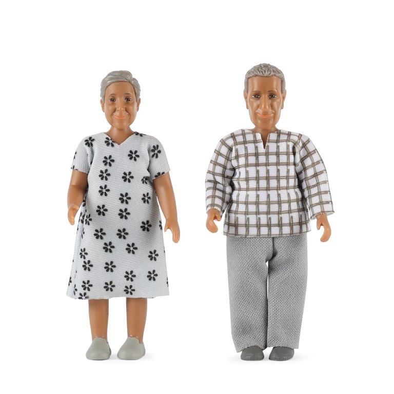 Lundby Nikki Dolls Elderly Couple / Grandparents