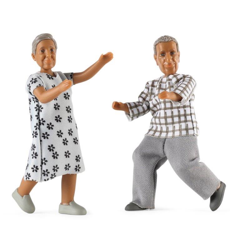 Lundby Dolls House - Nikki Dolls Elderly Couple / Grandparents