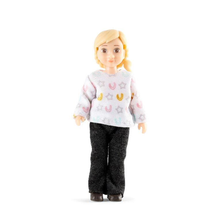 Lundby Girl and Horse with Riding Tackle