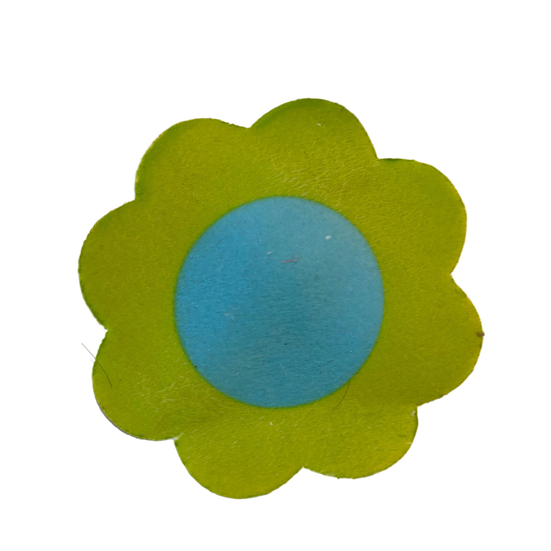Lundby Dolls House Pre-Loved - Green Flower Rug