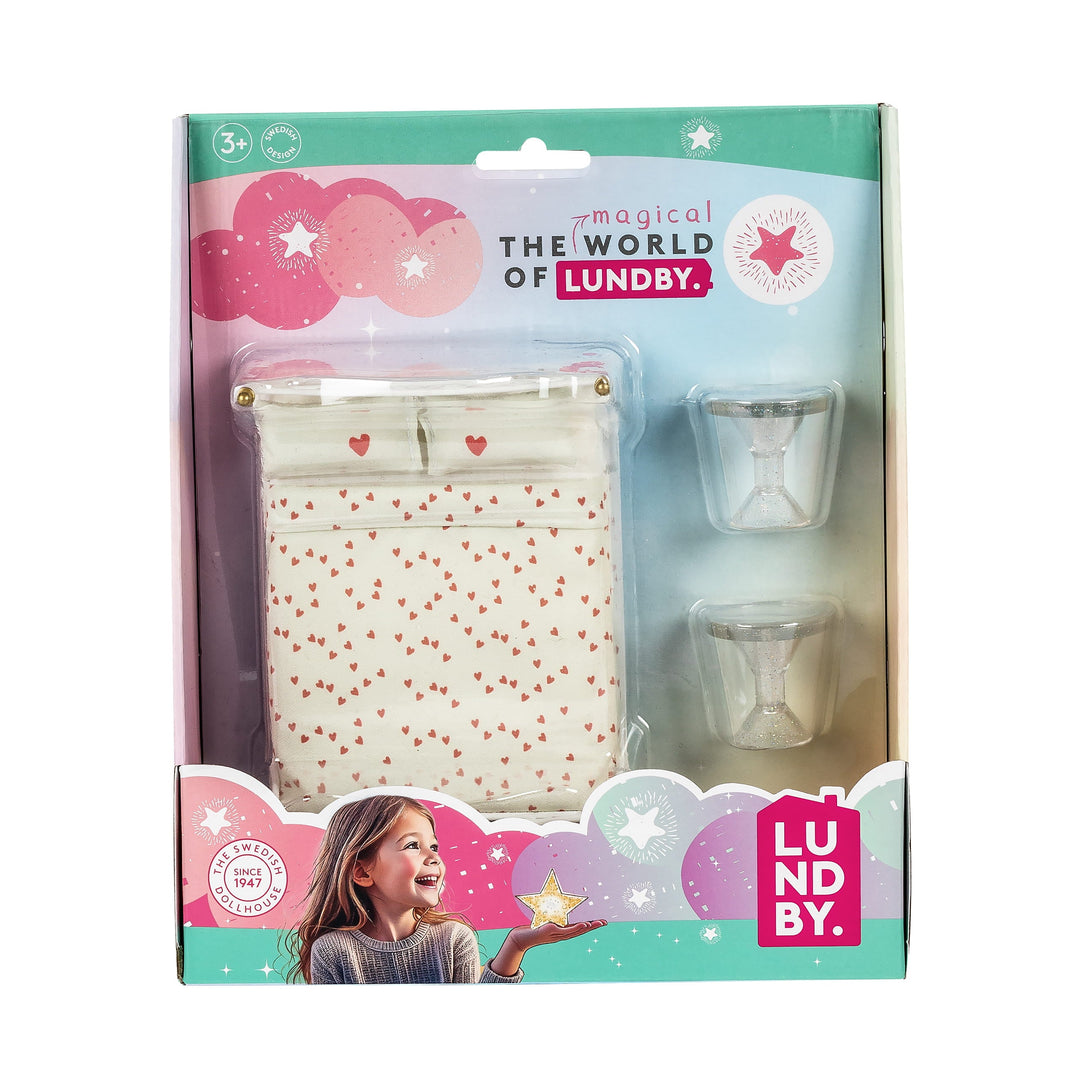 Lundby Doll House Furniture - Classic Iron Bed Set