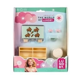 Lundby Doll House Furniture - TV, Bookcase &amp; Gaming Set