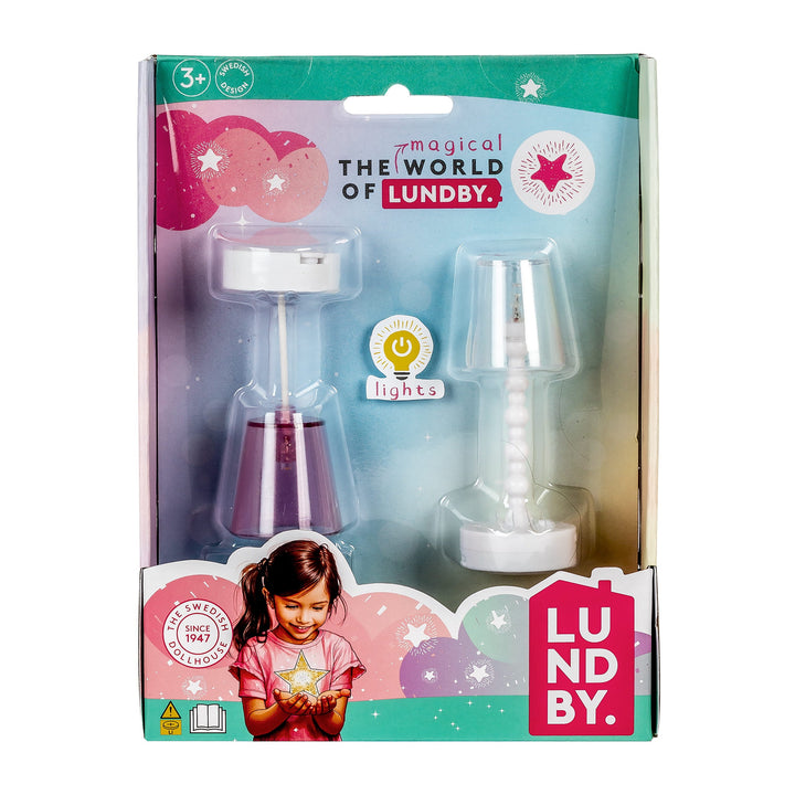 Lundby Doll House Accessories - Floor &amp; Ceiling Lamp Set, 2 pcs