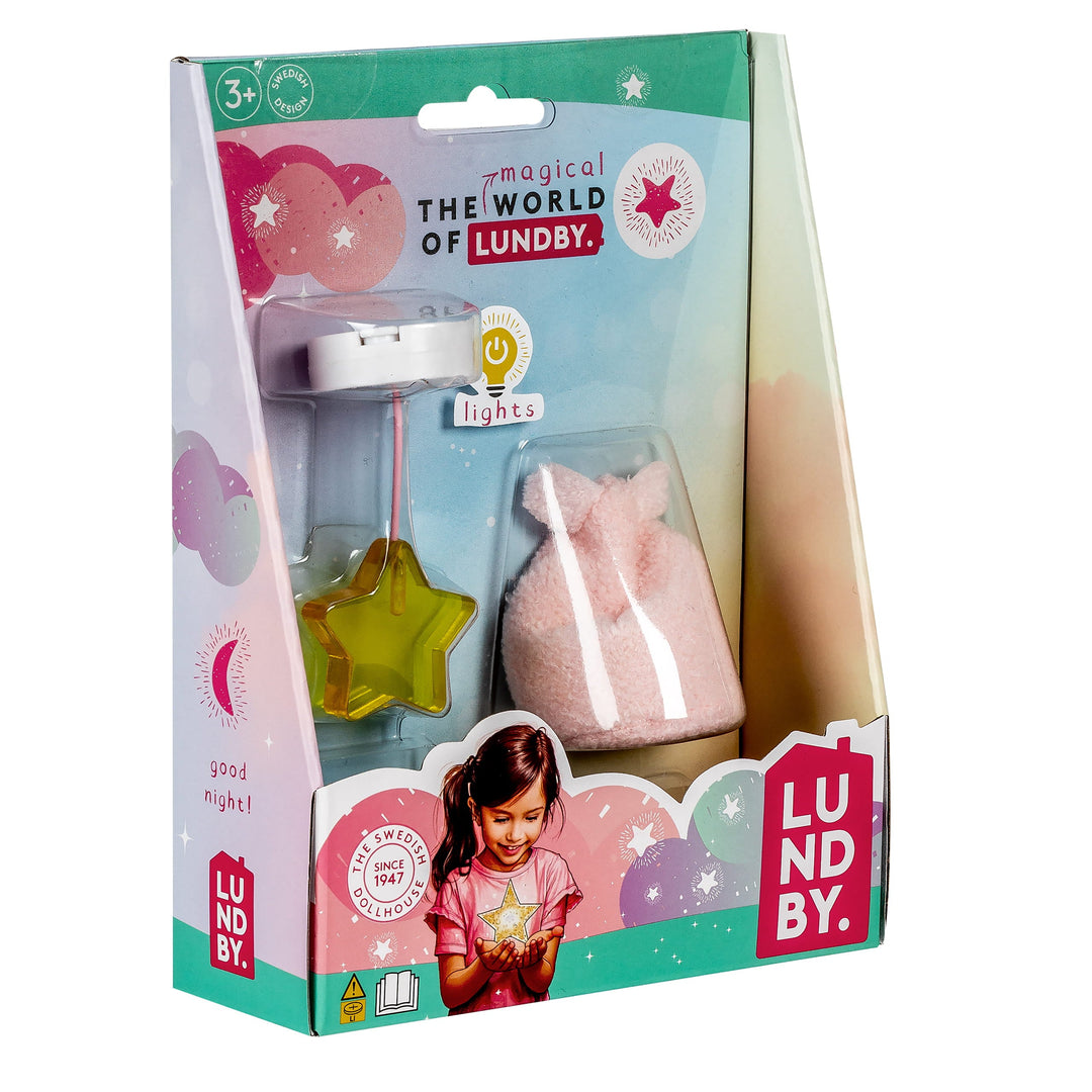 Lundby Doll House Accessories - Star Ceiling Lamp &amp; Beanbag Set