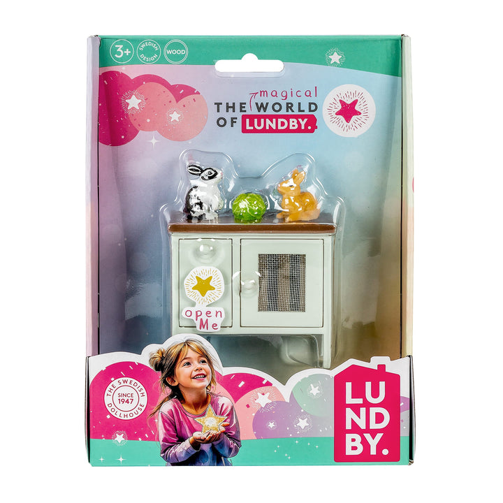 Lundby Doll House Pets - Rabbit Hutch Set, 4pcs
