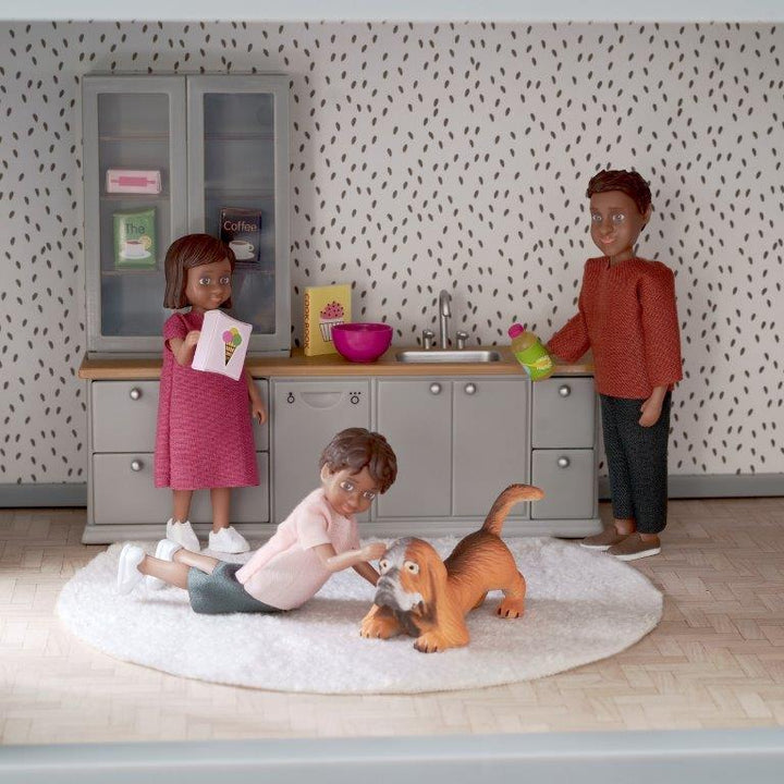 Lundby Doll House Furniture - Kitchen Counter, Sink &amp; Dishwasher Set