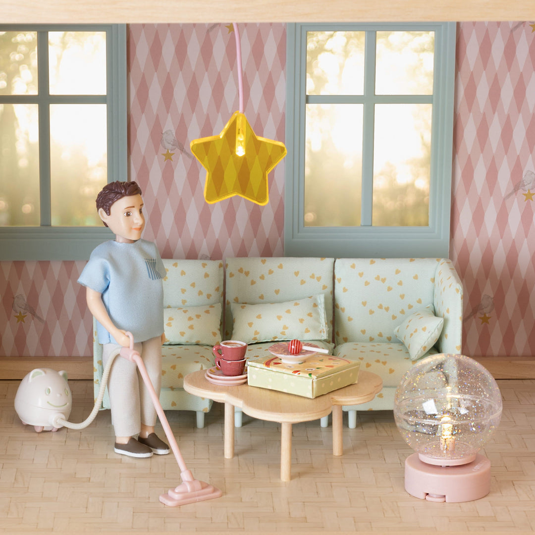 Lundby Doll House Furniture - Modular Lounge &amp; Coffee Table Set