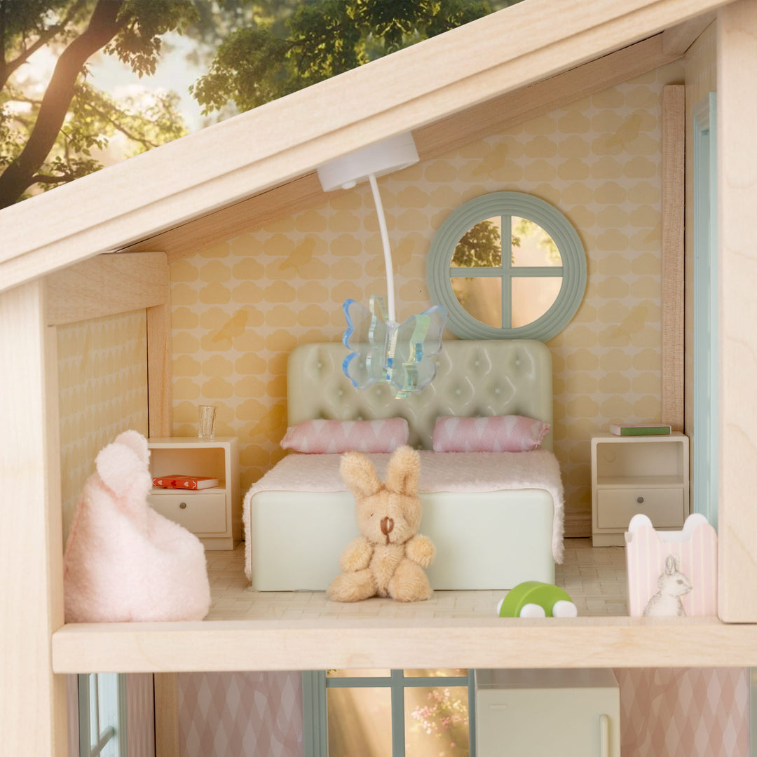 Lundby Doll House Furniture - Basic Bedroom Set