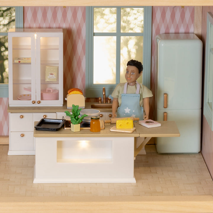 Lundby Doll House Furniture - Kitchen Basin with Display Cabinet
