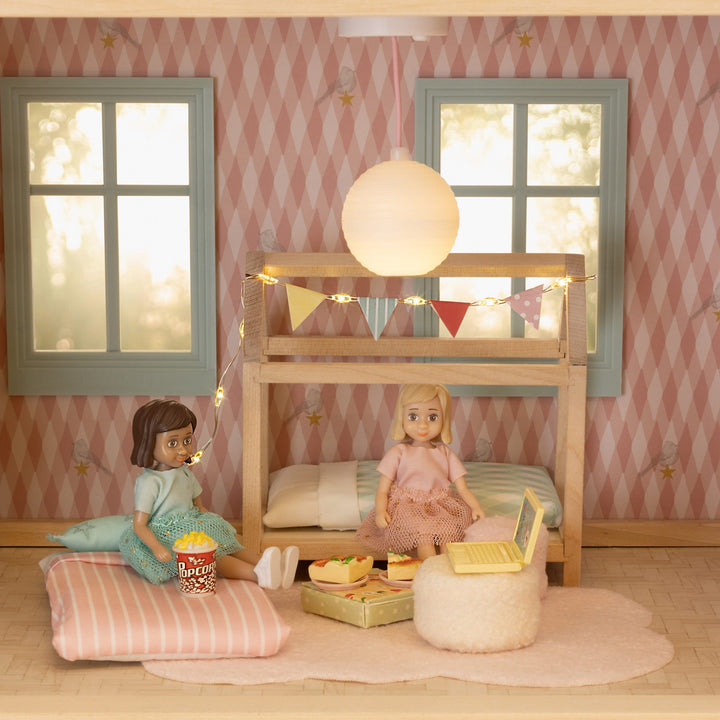Lundby Doll House Accessories - Round Chinese Ceiling Lamps, 2 pcs