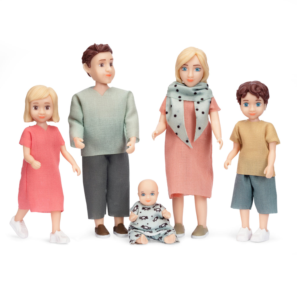 Lundby Dolls House - Charlie Family Doll Set, 5 pcs