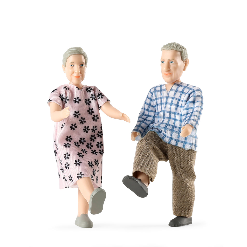 Lundby Dolls House - Charlie Dolls Elderly Couple / Grandparents