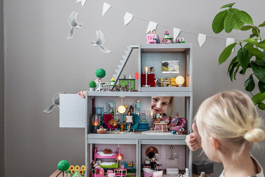 Lundby Spotlights and Floor Lamps - Button Battery Operated