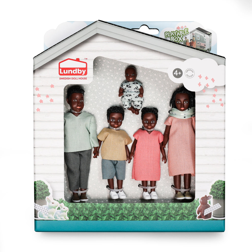 Lundby Dolls House - Billie Family Doll Set, 5 pcs