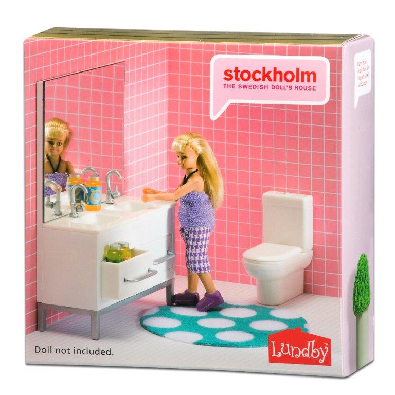 Lundby Dolls House - Bathroom Set