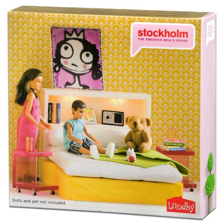 Lundby Dolls House - Bedroom Set (lights up)
